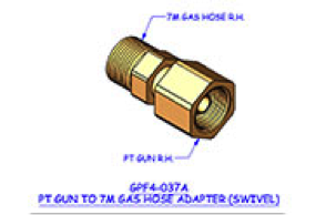 Insulator Gas Hose Adapter